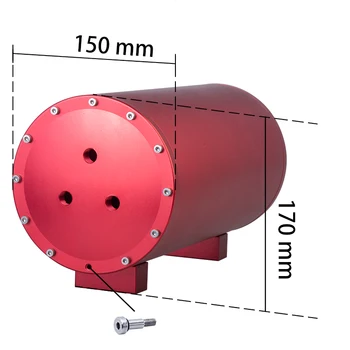 1.2/1.4/1.6 galonas aliuminio nuimamas oro cilindro oro bakas oro galia pneumatinės pakabos sistema tunning transporto priemonių dalys