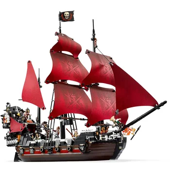 1207PCS Karibų jūros Piratai Blokai Žaislai Modelis Suderinamas su Black Pearl Laivo Plytų Žaislai Vaikams Berniukams