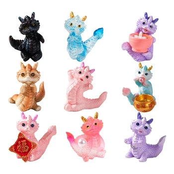 1Pc Mini Drakonai Statulėlės 2023 Metų Dragon Ornamentu Micro Kraštovaizdžio Puošmena Miniatiūriniai Lėlių Žaislas