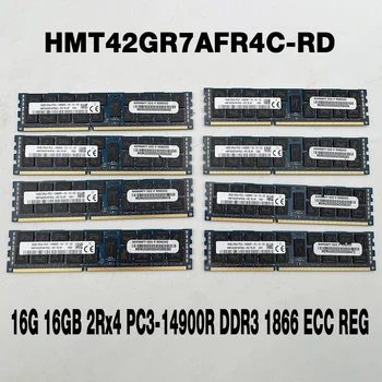1PCS 16G 16GB 2Rx4 PC3-14900R DDR3 1866 ECC REG Už SK Hynix RAM Serverio Atminties HMT42GR7AFR4C-RD 