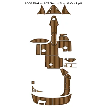 2006 m. Rinker 262 Plaukti Platforma Kabinos Padas Valtis EVA Putų Dirbtiniais Tiko Denio Grindų Kilimėlis