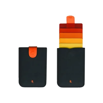 2020 Nauja DAX V2 Mini Slim Portable Kortelės Turėtojams Ištraukė Dizaino Vyrų Piniginės Gradiento Spalvos, 5 Kortelių Pinigų Trumpą Moterų Rankinėje