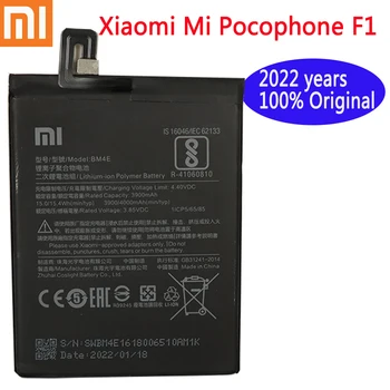 2022 metų BM4E 4000mAh Xiaomi Originalią Bateriją Už Xiaomi MI Pocophone F1 Aukštos Kokybės Autentiškas Telefono Baterija