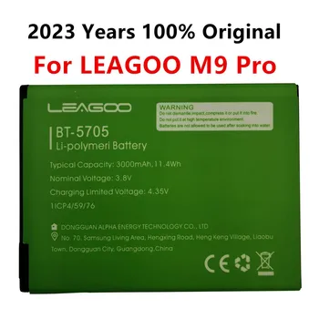 2023 Metų 100%Originalus Naujas BT-5705 3000mAh Baterija LEAGOO M9 Pro M9Pro BT-5705 Mobilųjį Telefoną, Smart Dalys, Bateria