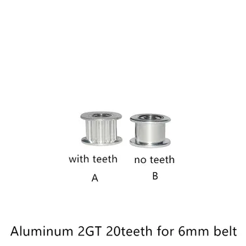 2GT skriemulys H tipo ratų varoma perlin įtempimo GT2 laikas 20 dantų pagimdė 3mm, 4mm 5mm plotis-6mm