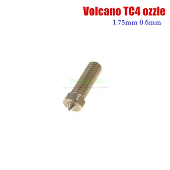 2vnt Vulkanas Titano Lydinio antgalis TC4 0,6 mm 1.75 mm Aukštos temperatūros varža TEVO / Vyper 3D spausdintuvo dalys