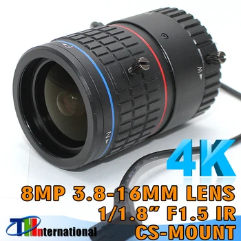 8MP Varifocal 3.8-16mm CS Kalno DC IRIS 1/1.8 colių 4K Objektyvas SONY IMX185/226/178 Veido Atpažinimo Box Kameros/4K vaizdo Kamera