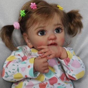 FBBD 40CM Mielas Reborn Baby Girl Lėlės Layla Tikroviška 3D Tapyba su Venų Kelis Sluoksnius Dovanos Suaugusiems Lėlės Reborn