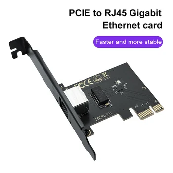 Gigabit Ethernet PCI Express Tinklo Kortelė 10M/100M/1000Mbps Tinklo plokštė PCIe palaiko Windows, Linux