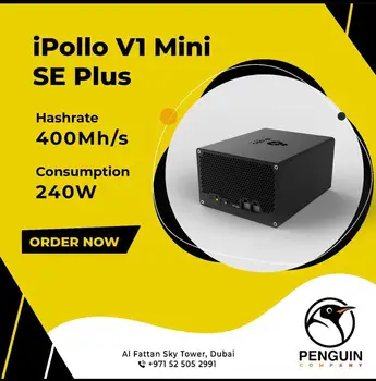 IPollo V1 Mini Se Plus 400MH/s 240W 6G 
