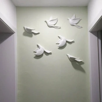 Keramikos paukštis, karvelis sienų apdaila sienos kabo kūrybos sienų apdailai miegamojo kambarį, TV foną, sienos pakabukas