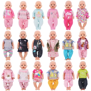 Lėlės Drabužių 43 Cm Gimęs Kūdikis Reborn Lėlės Drabužių Priedai 18 Colių Amerikos Lėlė Mergaitėms, Žaislai Dovana Mūsų Kartos Nenuco