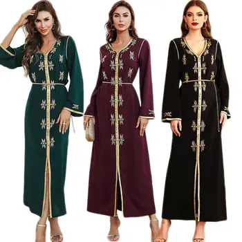 Maroko Moterų Musulmonų Abaja Ilga Suknelė Kaftan Dubajus Vakarą Šaliai Arabų Skraiste Indijos Moterų Suknelė