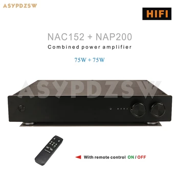 NAUJAS NAC152+NAP200 Kartu stereo galios stiprintuvas Bazę apie NAIM 75 W Su nuotolinio valdymo
