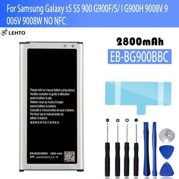 Originalus EB-BG900BBC EB-BG900BBE/BBU Baterija 2800mAh Samsung Galaxy S5 SM-G870A G900S/F/M/FD G9008V/W 9006V/W, NFC