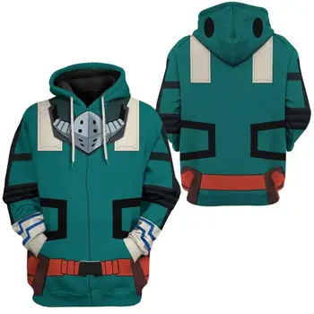 PLstar Kosmosas Atspausdinta Mano Herojus akademinės bendruomenės Izuku 3d hoodies/Palaidinukė Žiemą, rudenį, juokinga Harajuku ilgomis rankovėmis streetwear (puloveris)