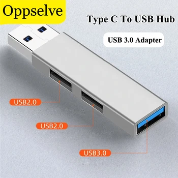 USB C Prie USB Hub Adapteris USB 3.0 Splitter Kortelių Skaitytuvas Doko Stotis Converter 