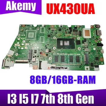 UX430UA MAINboard ASUS UX430U UX430UQ UX430UQR UX430UN UX430UAR Nešiojamojo kompiuterio pagrindinę Plokštę Su I3 I5 I7 7 8 GEN 8GB/16GB