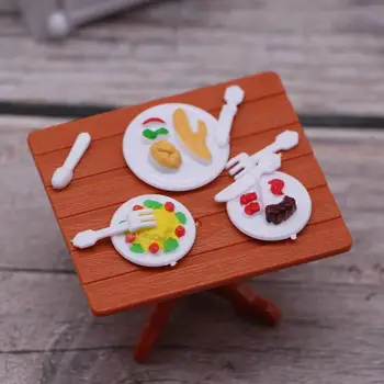 Vaidmuo Žaisti Reikmenys Vaikams Žavingas Lėlių Virtuvės Rinkinių Miniatiūriniai Baldai, Virtuvės Indai, Kepimo Virtuvės