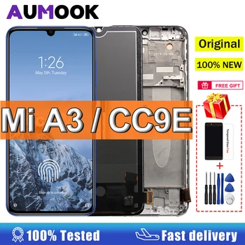 AMOLED Ekranas Xiaomi Mi A3 LCD Ekranas Jutiklinis Ekranas Pakeisti Xiaomi Mi CC9e M1906F9SH M1906F9SI LCD Ekranas Asamblėja