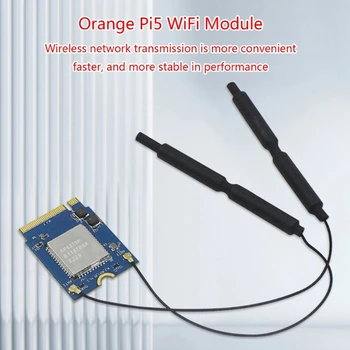 Atnaujintas Belaidžio ryšio Kortelės WiFi6+Bluetooth-compatible5.0 Orange Pi5 AP6275P