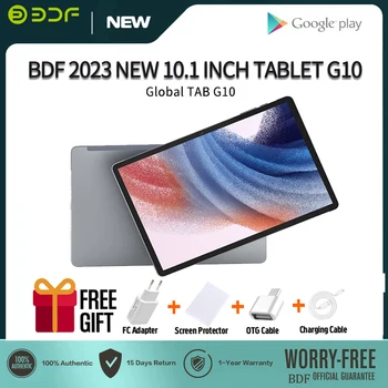 BDF Pasaulio Tab G10 Lite 6GB + 128GB (2023) 10.1 Colių Androidów 11.0 Dual Kortelės 4G WiFi Skambina mokymosi tabletės parama Padengti Pen