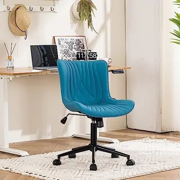 Biuro Kėdė Šiuolaikinės Armless Stalas, Kėdė, Reguliuojamo Aukščio Pasukama Arkliukas Kompiuterio Užduotis Kėdės, Dirbtiniais Odos Siuvimo Kėdės su Wh