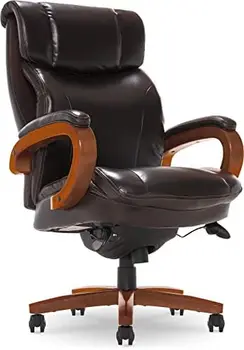Didelis ir Aukštas, Vykdomosios Biuro Kėdė su ORO Technologija, Aukštos Atgal Ergonomiškos Juosmens atrama, Muitinės Oda, Ruda