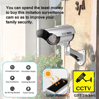 Manekeno Saugumo Kameros Reguliuojamas Priežiūros su Raudona LED Monitorius