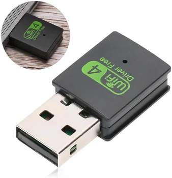 Mini Dydžio, WiFi Adapteris, USB Tinklo plokštė 300Mbps 2.4 G Bevielio ryšio Antenos Imtuvą, 