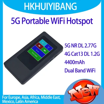 MTK 7nm MT6833 5G Modemo Mobile Hotspot Su Sim Card Dual Band WiFi AC1200 5G NR SA/NSA 4G LTE Cat13 Bevielis Maršrutizatorius 4*4 MIMO