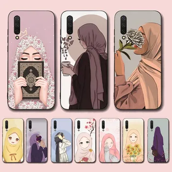 Musulmonų arabų Hijab Mergina Telefoną Atveju Xiaomi Mi 5X 8 9 10 11 12 lite pro 10T PocoX3pro PocoM3 10 Pastaba pro lite