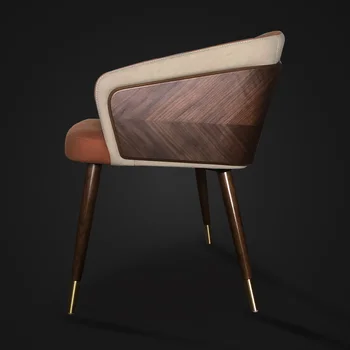 Patogus Klasika Medienos Valgomojo Kėdės, Italų Stiliaus Porankiu Dizainerio Kėdė Salonas Optikos Sillas De Comedor Baldai